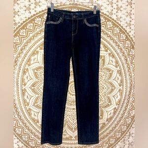 “SALT WORKS” NYC LADIES MID-RISE SKINNY EMBELLISHED JEAN WITH POCKETS, SIZE 4